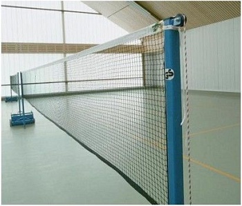 Сетка для бадминтона ОСК, нить d=1,4мм, ячейка 30х30мм, размер 0,76х6,0 м, окантовка верх лента 2,5 см 