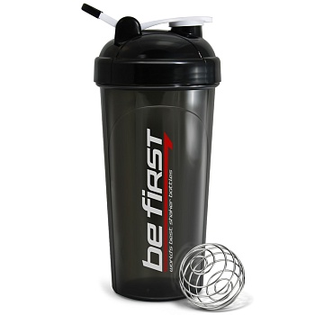 Шейкер Be First TS1314-T-black, 700мл (шарик+держатель) в магазине Спорт - Пермь