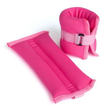 Утяжелители Неопреновые Дебют УТК200, в комплекте 2 штуки по 200 г, цвет: розовый в Магазине Спорт - Пермь