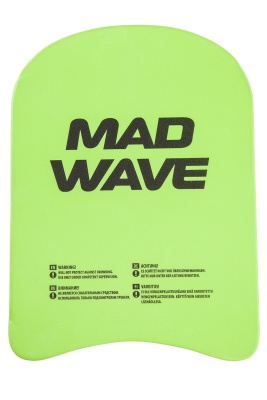 Доска для плавания Mad Wave Kickboard Kids M0720 05 010W, зеленая в магазине Спорт - Пермь