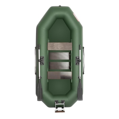 Лодка надувная моторная Тонар Шкипер 260нт, зеленая