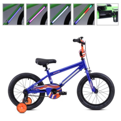Велосипед детский 16" Krypton BURNING KB01 16 синий/ оранжевый в Магазине Спорт - Пермь