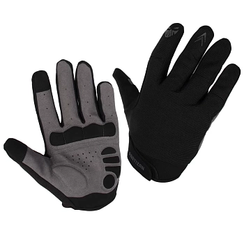 Перчатки велосипедные PARTIZAN LE01 с длинными  пальцами, черные