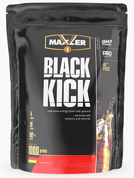 Maxler Black Kick энергетик, гуарана, кофеин (пакет 1000гр) в магазине Спорт - Пермь