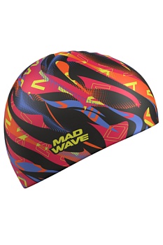 Шапочка для плавания силиконовая Mad Wave Flame, M0554 58 0 00W, Multi в магазине Спорт - Пермь