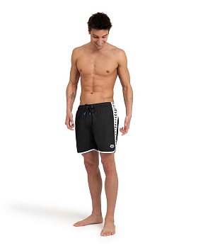 Шорты для плавания и пляжа Arena ICONS TEAM STRIPE BOXER 4407 500, цвет Black-White в магазине Спорт - Пермь