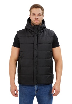 Жилет мужской утепленный Дельта, черный 