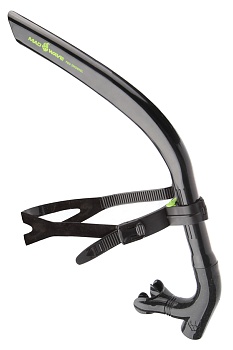 Дыхательная трубка-тренажер для плавания Mad Wave Pro Snorkel M0773 01 0 01W черный в магазине Спорт - Пермь