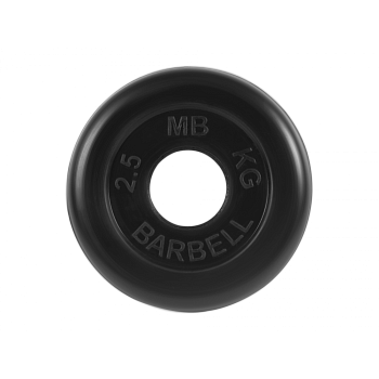Диск обрезиненный MB Barbell "Стандарт", d=51мм, 2,5кг, черный в Магазине Спорт - Пермь