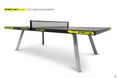 Теннисный стол антивандальный Start Line City Design Outdoor, всепогодный, цвет графит