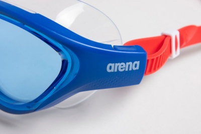 Очки для плавания ARENA THE ONE MASK JR, подростковые, 004309 200, blue-blue-red в магазине Спорт - Пермь