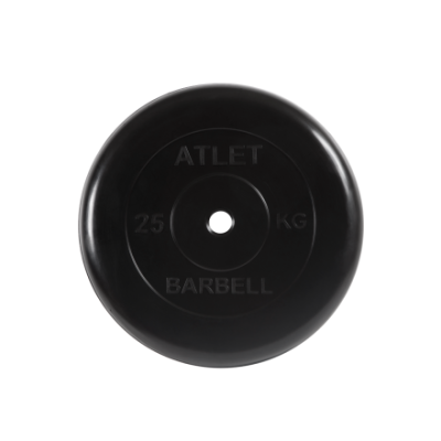 Диск обрезиненный MB Barbell "Atlet", d= 26мм, вес 25 кг в Магазине Спорт - Пермь