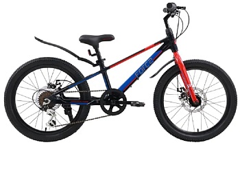 Велосипед TechTeam Forca, 20", магниевый сплав, черный/красный