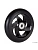 Колесо для трюкового самоката PU, 110мм, с подшипником ABEC-9, алюминий, черный
