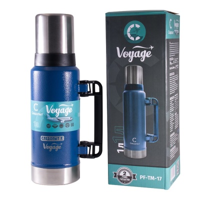 Термос Следопыт VOYAGE с ручкой,  1,0л
