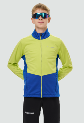 Тренировочная куртка Nordski Jr. Advance True Blue/Lime NSJ651030