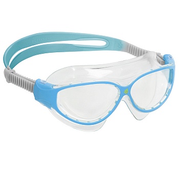 Очки-маска для плавания юниорские Mad Wave Junior FLAME Mask M0461 03 008W, цвет: голубой в магазине Спорт - Пермь