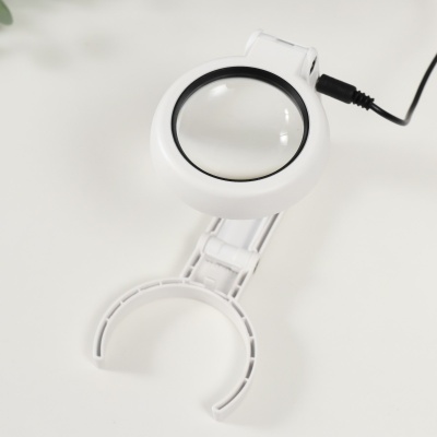 Лупа-лампа для творчества *7 LED, USB, линза d=5,5 см 2.6*9*19см, арт. 9937152