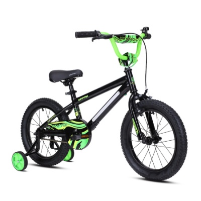 Велосипед детский 16" Krypton BURNING KB01 16" черный/ лайм в Магазине Спорт - Пермь