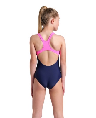 Купальник детский Arena KIKKO V SWIM PRO BACK, 006748 790, navy-shock pink в магазине Спорт - Пермь