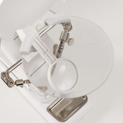 Лупа-лампа набор с увеличительным стеклом 2,5*4,5*25 LEDx2, арт. 9613849