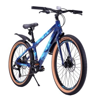 Велосипед COMIRON REBEL, 24", 8 скоростей, (рама 13), цвет морской хаки в Магазине Спорт - Пермь