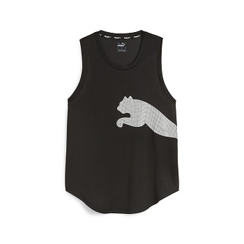 Майка женская PUMA Train All Day Big Cat Tank, 52380351, черная
