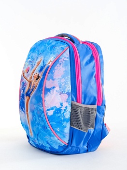 Рюкзак для художественной гимнастики Verba Sport М 062, голубая Грация, 37*29*12