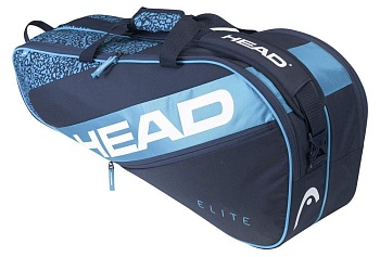 Сумка HEAD ELITE 6R COMBI TENNIS BAG 283642,цвет синий/голубой