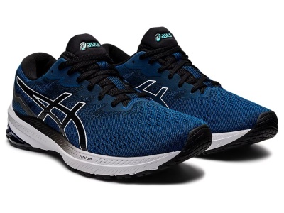 Кроссовки мужские для бега ASICS GT-1000 11, артикул 1011B354-400, цвет  Lake Drive/Black в Магазине Спорт - Пермь