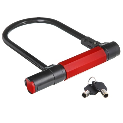 Замок велосипедный с ключом STG X66518 D-образный, 180*245мм в Магазине Спорт - Пермь