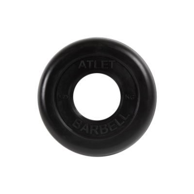 Диск обрезиненный MB Barbell "Atlet", 50 мм, вес 1,25 кг в Магазине Спорт - Пермь