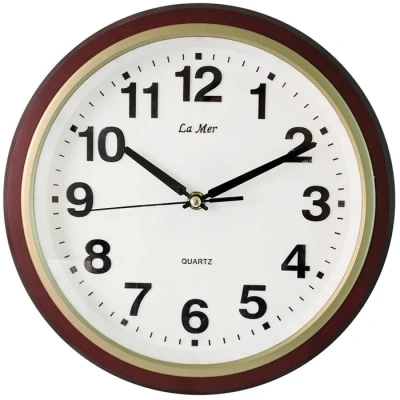 Кварцевые настенные часы La Mer GD309-9 с плавным ходом секундной стрелки в магазине Спорт - Пермь