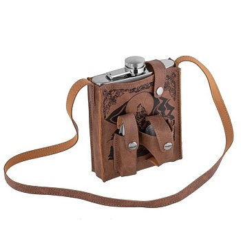 Набор GT Волк (фляжка 540 мл + 3 стопки + мультитул) GT-2023-PT-18C