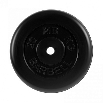Диск обрезиненный MB Barbell "Стандарт", d=26мм, вес 20 кг в Магазине Спорт - Пермь