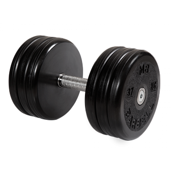 Гантель неразборная MB Barbell "Классик", обрезиненная, 37кг в Магазине Спорт - Пермь