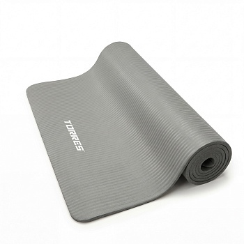 Коврик для йоги TORRES SOFT, YL10112, NBR(синт.каучук), толщина 1.2 см, серый в Магазине Спорт - Пермь