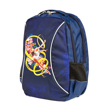 Рюкзак для художественной гимнастики Verba Sport M 059, желтая лента, 37*29*12