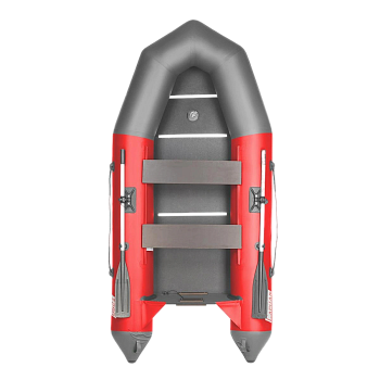 Лодка под мотор Тонар Капитан Т290 (киль+пол красный), серая (С-290SS)