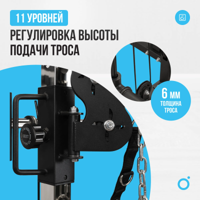 Силовой комплекс OXYGEN FITNESS LORRY Многофункциональный со встроенными весовыми стеками в Магазине Спорт - Пермь