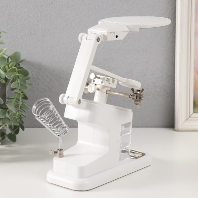 Лупа-лампа набор с увеличительным стеклом 2,5*4,5*25 LEDx2, арт. 9613849