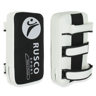 Макивара Rusco Sport, 40x20, искусственная кожа, цвет черный/белый в магазине Спорт - Пермь