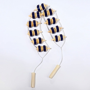 Массажер ленточный, 10 звеньев, деревянный, 86 × 7,5 × 3 см, артикул 6852918 в Магазине Спорт - Пермь