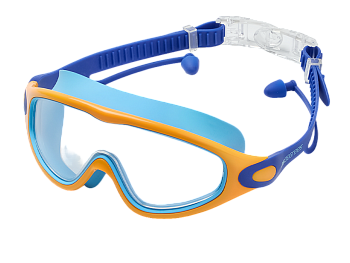 Очки - маска для плавания с берушами детские 25Degrees Fusion, Navy/Blue/orange в магазине Спорт - Пермь