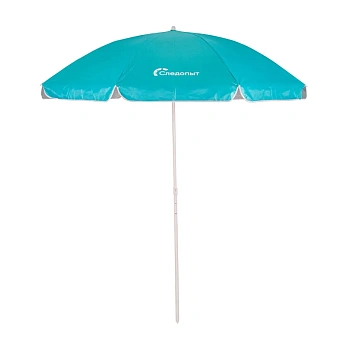 Зонт пляжный СЛЕДОПЫТ прямой, d - 180см, h - 183см, d штока 19/22мм, Polyester 190T, цв. голубой