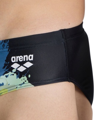 Мужские плавки Arena WAVES BREAKING SWIM BRIEFS, 6693 500, black-black multi в магазине Спорт - Пермь
