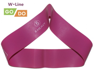 Эспандер-петля GO DO W-Line (5). Цвет фуксия. W-650-1.1 Длина 30.5 см. Ширина 5 см. Толщина 1.1 мм. в Магазине Спорт - Пермь