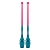 Булавы SASAKI М-34JKGH Galaxy Input-Rubber Clubs, 40,5 см, FRP x EMBU - розово-изумрудный