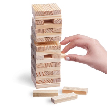 Падающая башня, дженга «Классика», 54 бруска, 6+, артикул 4171204