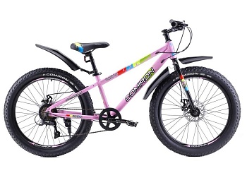 Велосипед COMIRON FLASH GT2407 Р, 24", рама 13, цвет розовый микс